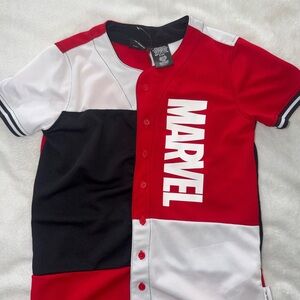 Marvel Kids Red, Black, and White Jersey